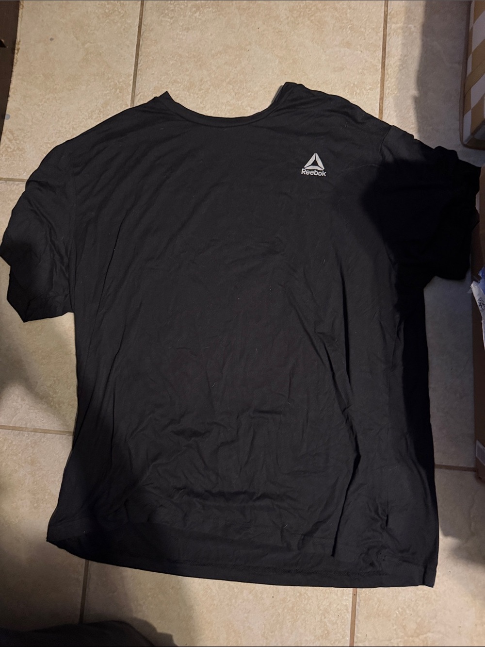 Reebok Black Short Sleeve Logo Tee